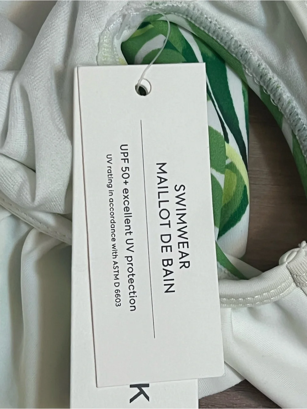 NWT Janie and Jack Tropical Leaf Ruffle Swimsuit - 6-12 Months